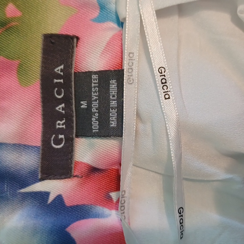 Gracia Medium Floral Colourful Lined Skirt 4444 - Picture 3 of 4
